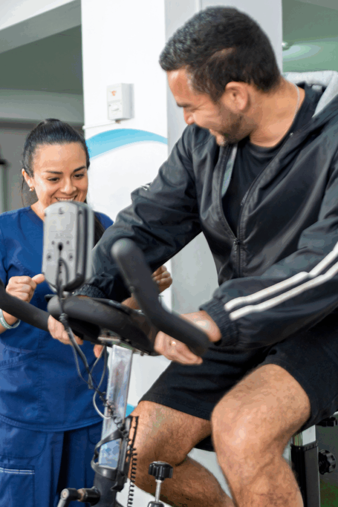 Gait training after orthopedic surgery with physical therapist