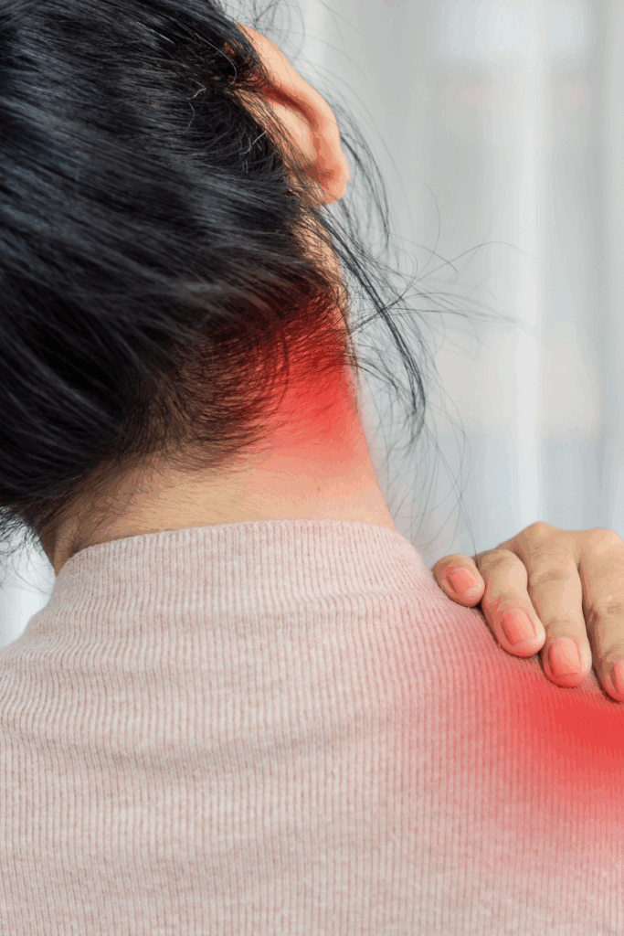 Holiday stretch break to reduce stress-related pain.