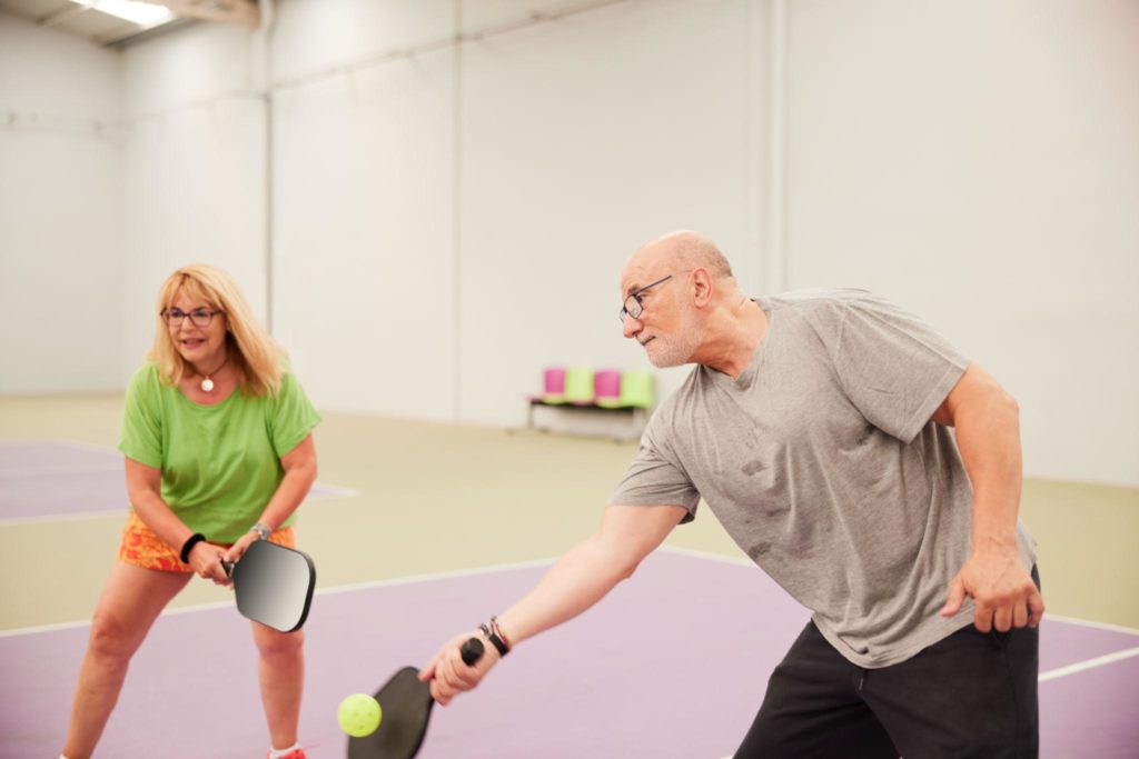 pickleball players staying active safely during season